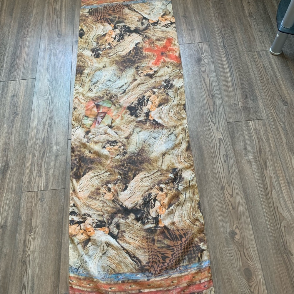 Multicolor Abstract Scarf - Picture 3 of 6